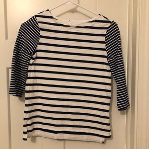 Gap navy and white boatneck top.